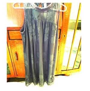No Boundaries gray lace Dress
